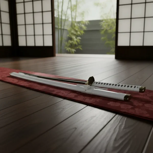 Katana Wado Ichimonji Zoro One Piece Lâmina Bambu Cosplay
