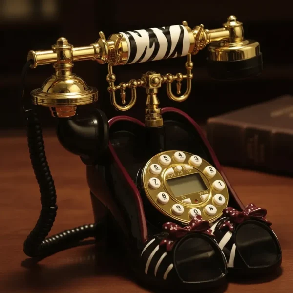 Telefone Fixo Retrô Faz Ligação De Luxo