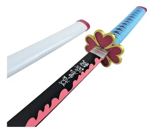 Katana Kanroji Demon Slayer Lâmina Bambu Com Suporte
