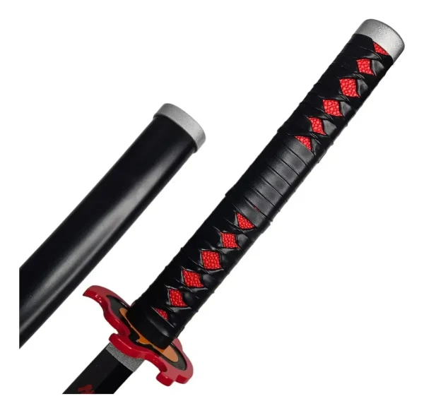 Katana Tanjiro V2 Rengoku Demon Slayer Bambu Suporte