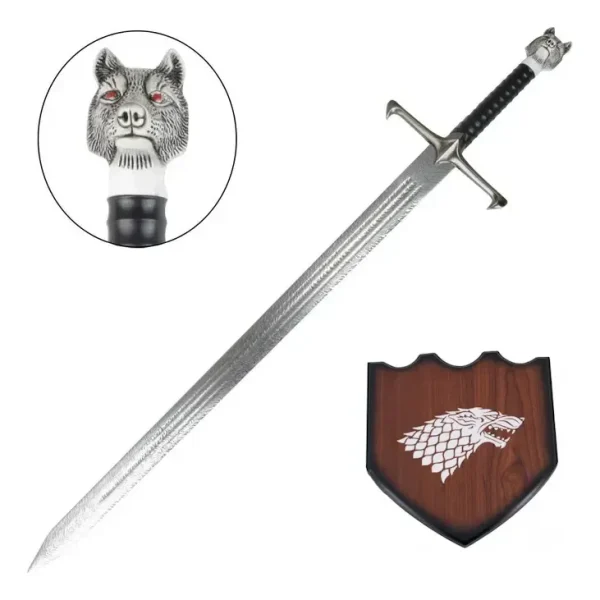 Espada Jon Snow Game Of Thrones Garra Longa Em Aço