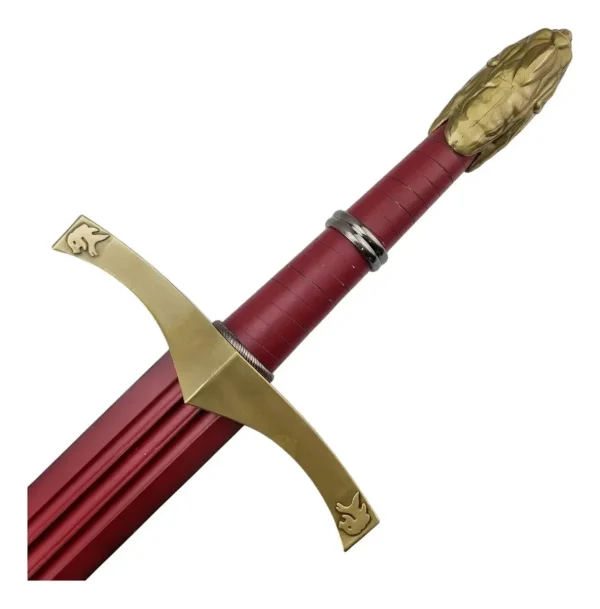 Espada Cumpridora De Promessas Vermelha Leão Dourado