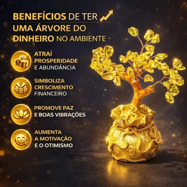 Arvore Da Vida Bonsai Feng Shui Fortuna Prosperidade 16cm