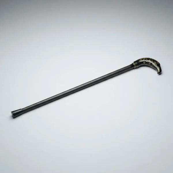 Bengala De Apoio Cabeça Águia Cor Preto