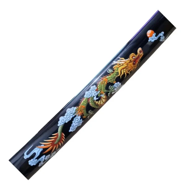 Espada Katana Decorativa Dragão Chinês Azul Bainha Preta