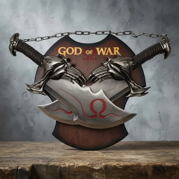 Espada Kratos God Of War Em Aço Espada + Suporte