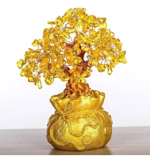 Arvore da vida bonsai feng Shui  Fortuna prosperidade 26 cm