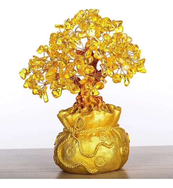 Arvore da vida bonsai feng Shui  Fortuna prosperidade 26 cm