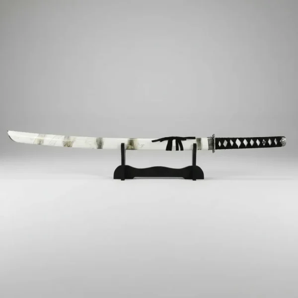 Espada Decorativa Branca Japonesa Katana 100 Cm