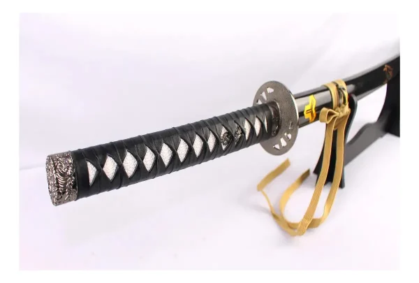 Katana Aço Kill Bill Hattori Hanzo Para Cosplay Com Suporte