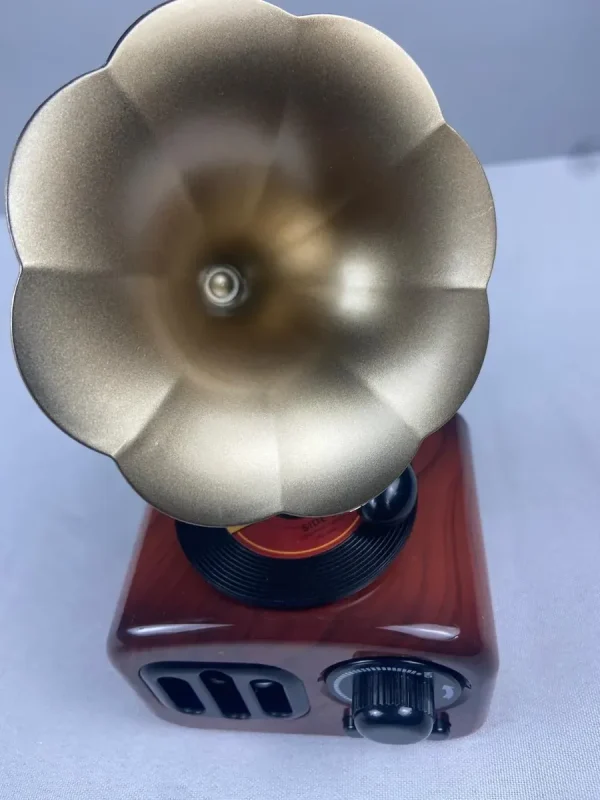 Caixinha Miniatura Toque Musical Vitrola Antiga Decoração