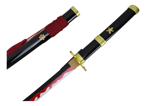 Katana One Piece Sandai Zoro Lâmina Bambu