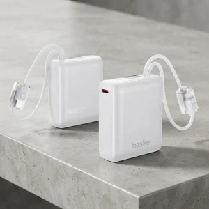 Carregador Pawer Bank 10,000 Mah Ios Android Branco Portátil