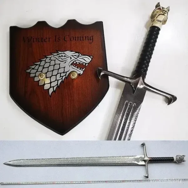 Espada Jon Snow Game Of Thrones Garra Longa Em Aço
