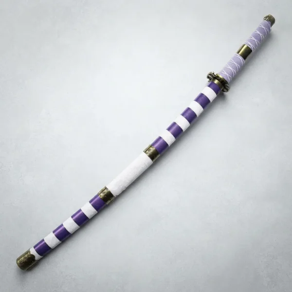 Espada Katana Luffy Nidai Kitetsu Lmina Bambu Com Suporte