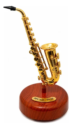 Mini Saxofone, Decoração Doméstica Caixa De Música