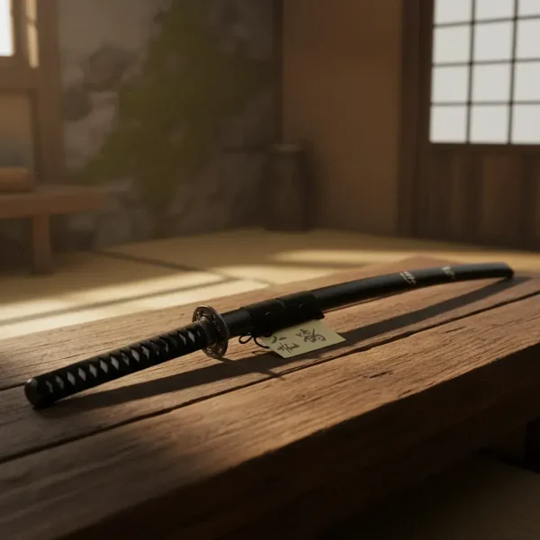 Katana Ninja Metal Decorativa Osato Knives Preta