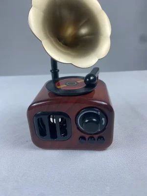 Caixinha Miniatura Toque Musical Vitrola Antiga Decoração