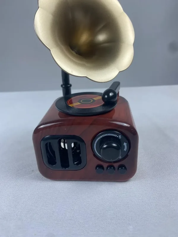 Caixinha Miniatura Toque Musical Vitrola Antiga Decoração