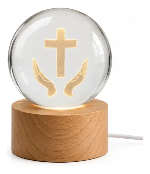 Luminária Usb Modelo Mãos Em Oração