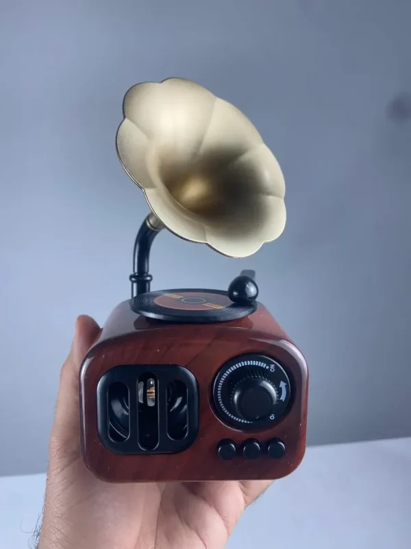 Caixinha Miniatura Toque Musical Vitrola Antiga Decoração