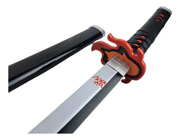 Katana Tanjiro V2 Rengoku Demon Slayer Bambu Suporte