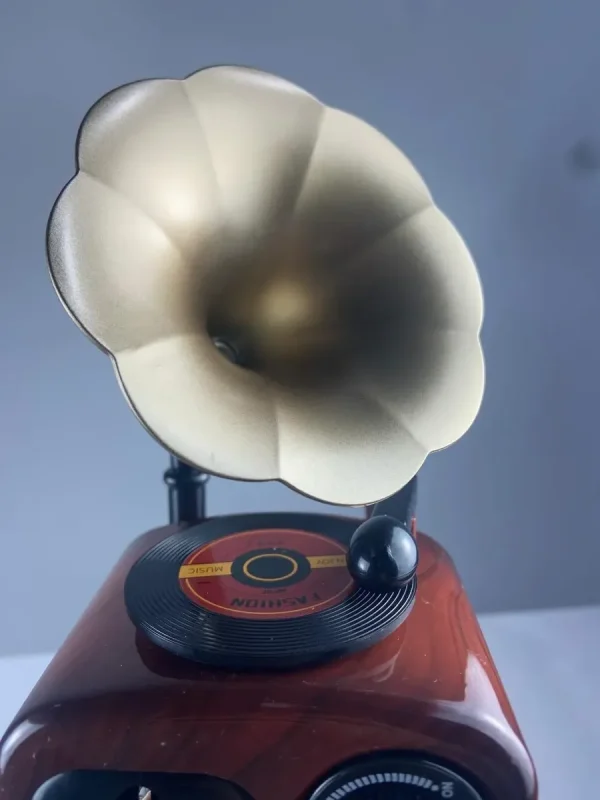 Caixinha Miniatura Toque Musical Vitrola Antiga Decoração