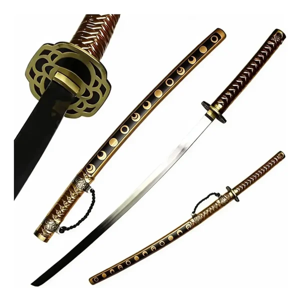 Espada Katana Dourada Rakudai Kishi Com Suporte Adicionar aos favoritos Enc