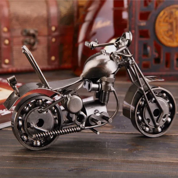 Motocicleta Miniatura Metal Decorativa 13,5 Cm