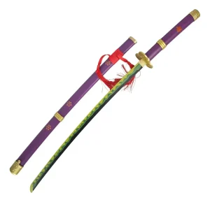 Katana Enma Zoro One Piece Roxa Em Aço Cosplay