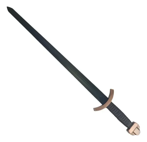 Espada Vikings Lagertha Lâmina Preta Com Suporte Coleção