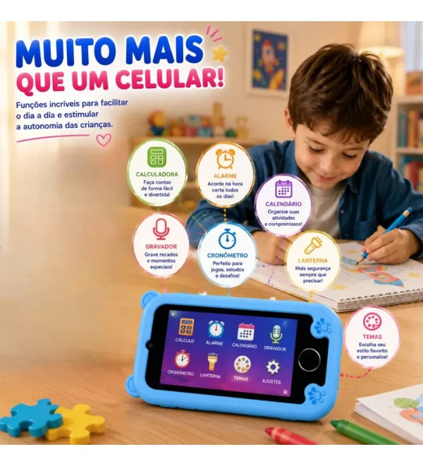 Celular Infantil De Brinquedo Com Câmera Criança Unicórnio