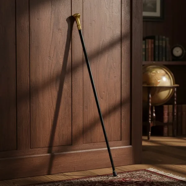 Bengala Metal Maçonaria Dourada Elegante 91 cm