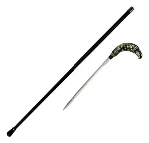 Bengala De Apoio Cabeça Águia Cor Preto