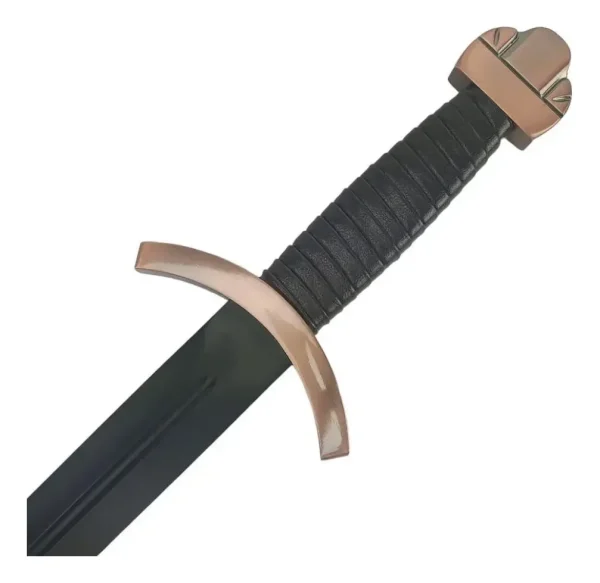 Espada Vikings Lagertha Lâmina Preta Com Suporte Coleção