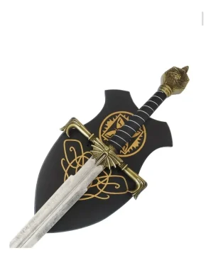 Espada Blackfyre Casa Targaryen Aço Com Suporte De Parede