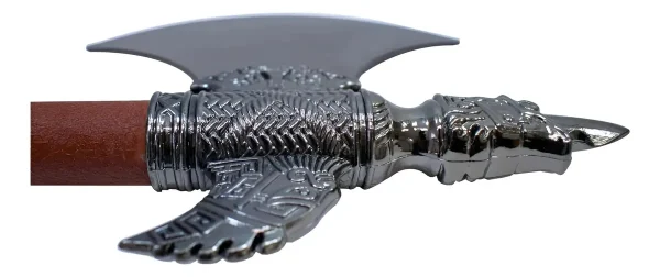 Machado Medieval Viking 45cm Decorativo C/ Suporte