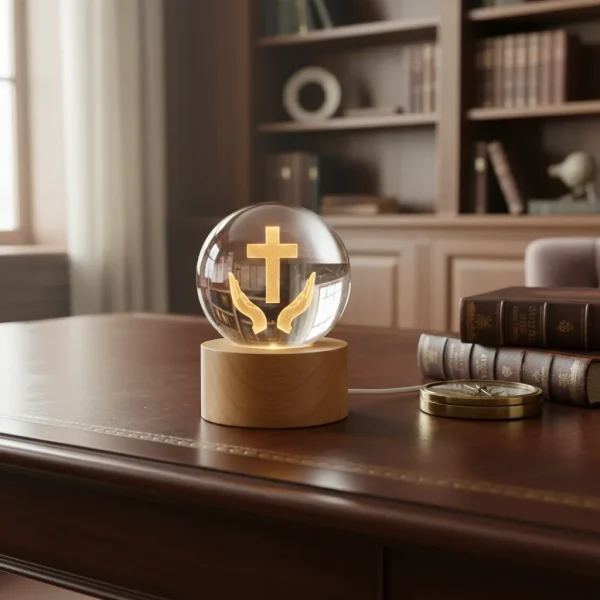 Luminária Usb Modelo Mãos Em Oração
