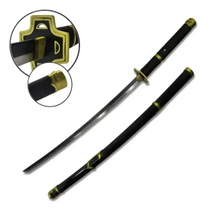 Espada Katana Yamato Dmc 5 Com Tsuba Dourada E Suporte