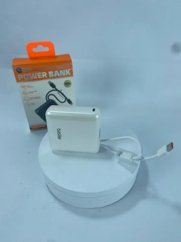 Carregador Pawer Bank 10,000 Mah Ios Android Branco Portátil