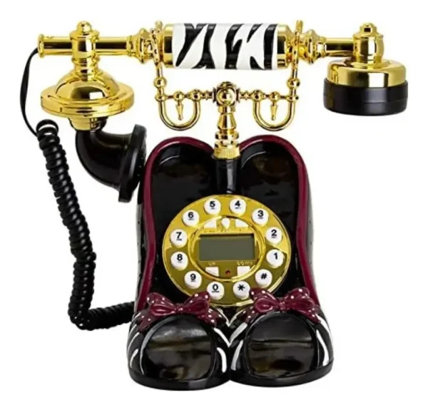 Telefone Fixo Retrô Faz Ligação De Luxo