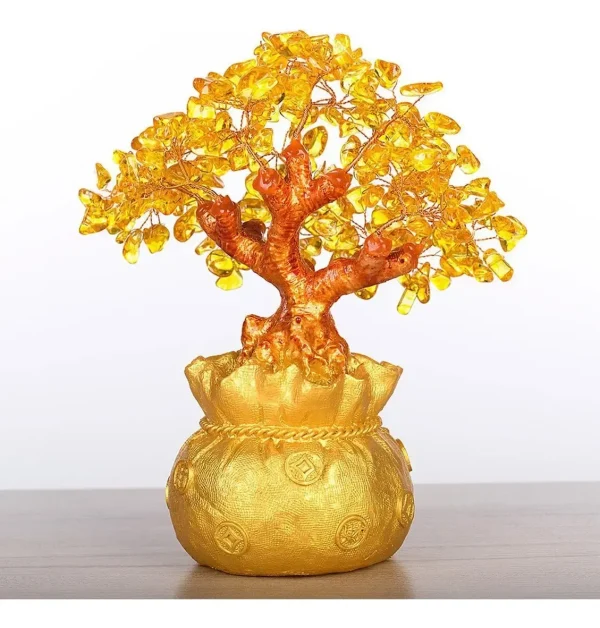 Arvore da vida bonsai feng Shui  Fortuna prosperidade 26 cm