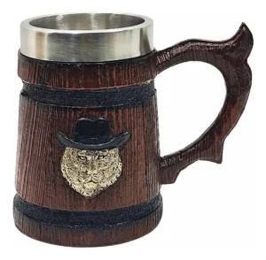 Caneca 3D  Barril Leão 530 ml