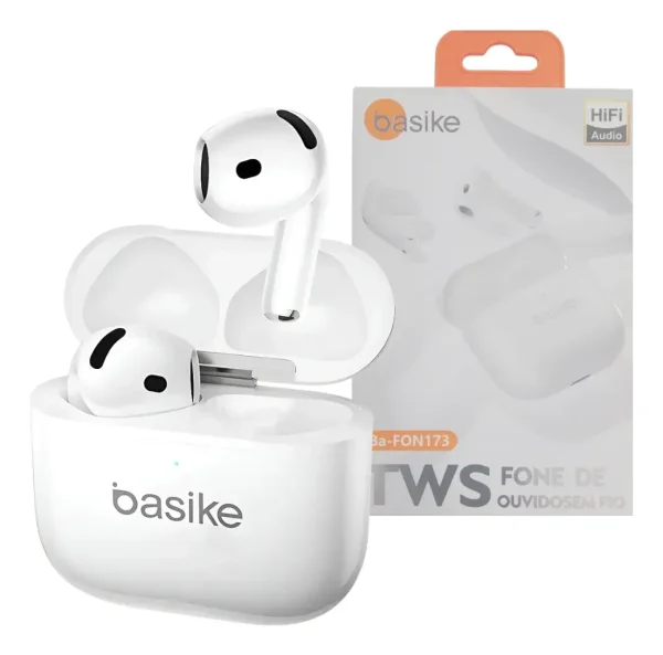 Fone De Ouvido Tws Ios Android Cor Branco