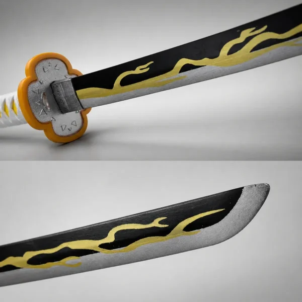 Katana Zenitsu Agatsuma Lâmina De Bambu Cosplay