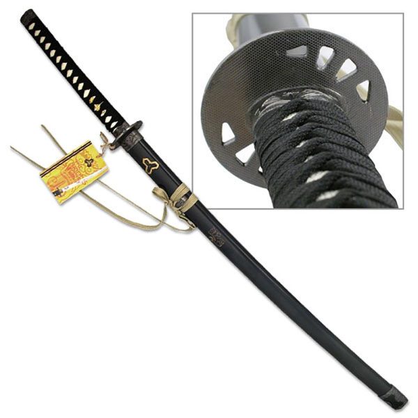 Espada Katana Kill Bill Com Suporte Cor Preto
