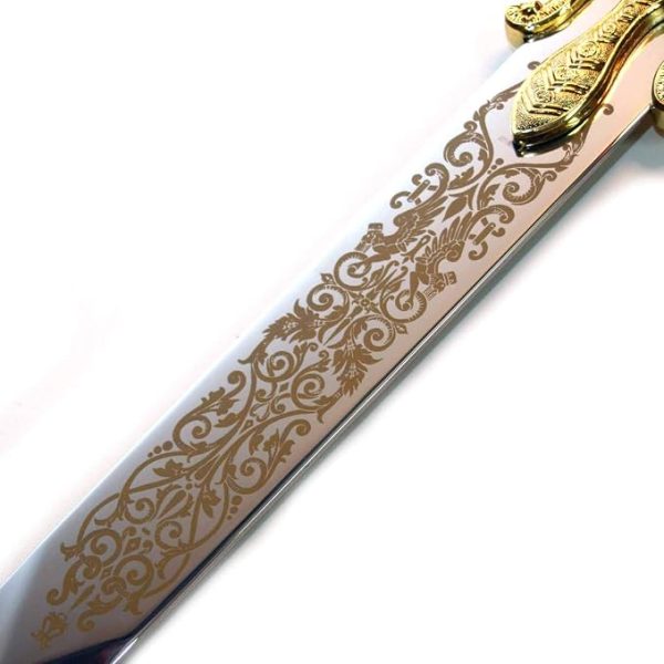 Espada Rei Davi Rei Salomão Preto Com Dourado