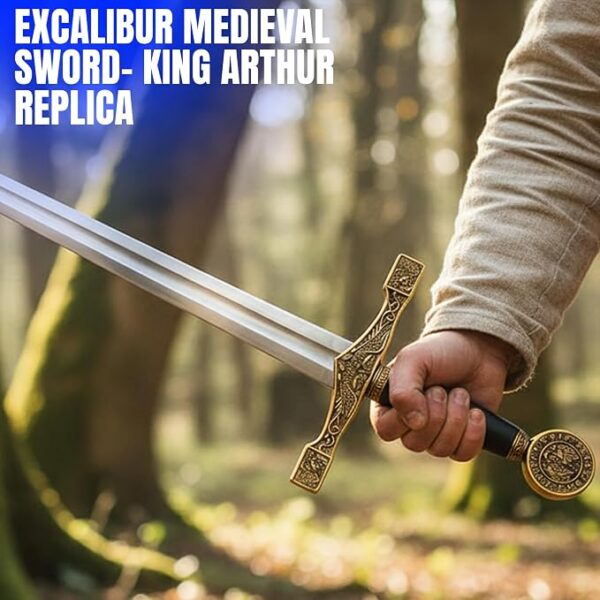 Espada Excalibur Rei Artur Dourada Com Bainha