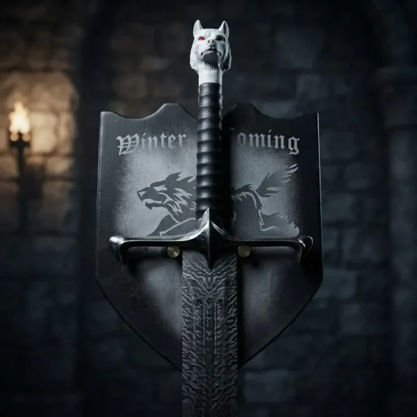Espada Decorativa Garra Longa Jon Snow Aço Valiriano Thrones