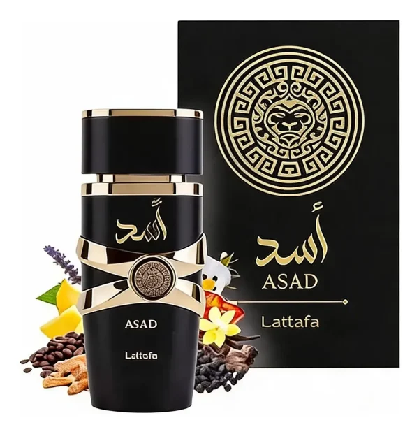 Perfume Árabe Asad Black Preto Lattafa Edp 100ml Masculino